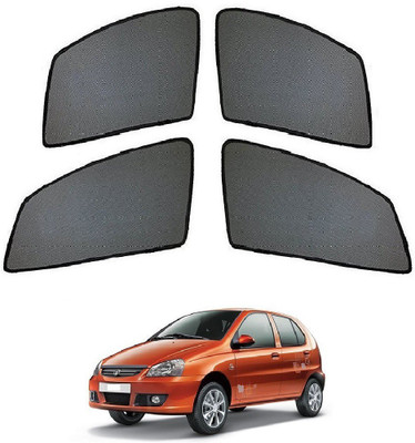 AuTO ADDiCT Side Window Sun Shade For Tata Indica(Black)