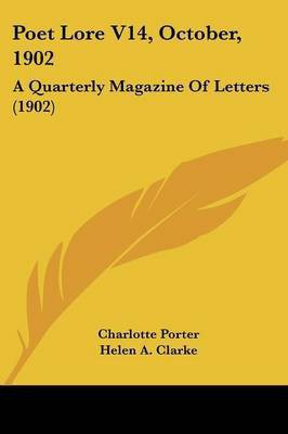 Poet Lore V14, October, 1902(English, Paperback, unknown)
