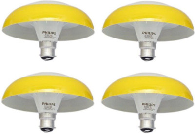 PHILIPS 8 W Basic Round B22 LED Bulb(Yellow, Pack of 4)