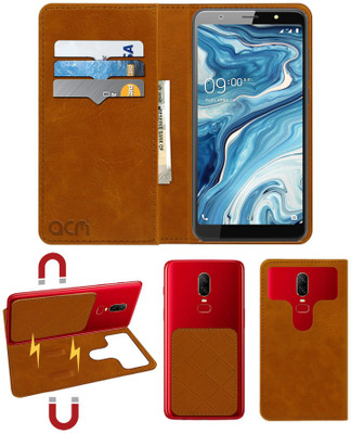 ACM Flip Cover for Xolo Era 5x(Gold, Cases with Holder, Pack of: 1)