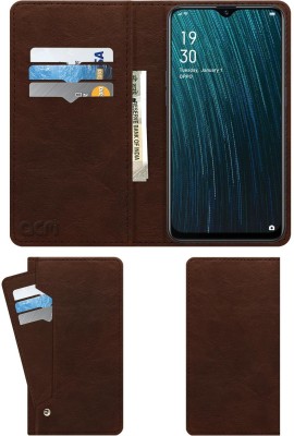 ACM Flip Cover for Oppo A5s Cph1909(Brown, Cases with Holder, Pack of: 1)