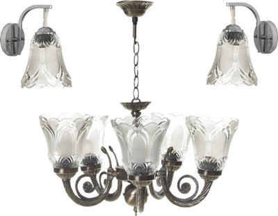 PR Prashant PR Prashant Chandilers ceiling lamp Chandelier Ceiling Lamp(Clear)