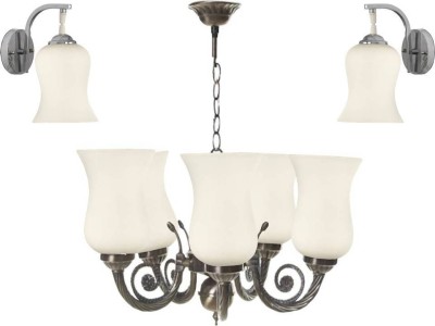 PR Prashant PR Prashant Chandilers ceiling lamp Chandelier Ceiling Lamp(White)