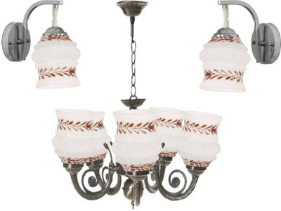 PR Prashant PR Prashant Chandilers ceiling lamp Chandelier Ceiling Lamp(Brown)