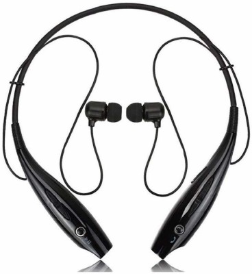 Crystal Digital HBS730-BL121 Stylish Neckband Bluetooth Headset(Black, In the Ear)