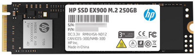 HP EX900 M.2 250GB PCIe 3.1 x 4 NVMe 3D TLC NAND 250 GB Laptop Internal Solid State Drive (2YY43AA#ABC)