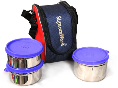 Signoraware Max fresh medium lunch box -1100 ml 3 Containers Lunch Box(1200 ml)