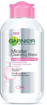 Garnier Skin Naturals, Micellar Cleansing Water Makeup Remover  (125 ml)