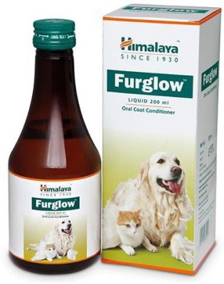 HIMALAYA Furglow (Skin & Coat Tonic) Liquid for Dogs & Cats I Omega Fatty Acid Supplement Pet Health Supplements(200 ml)