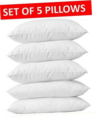 Swikon star Polyester Fibre Solid Sleeping Pillow Pack of 5(Multicolor)