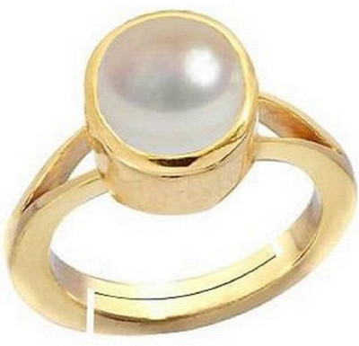 GALAXY ASTRO Stone Pearl Gold Plated Ring