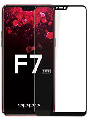 HIE POWER Edge To Edge Tempered Glass for OPPO F7(Pack of 1)