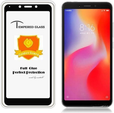 NaturalBuy Edge To Edge Tempered Glass for Mi Redmi 6A(Pack of 1)