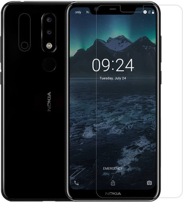 9H Tempered Glass Guard for Nokia 5.1 Plus(Pack of 1)