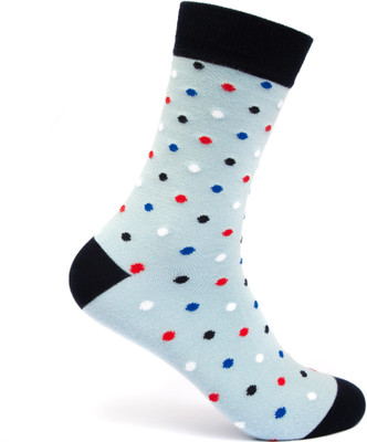 Mint and Oak Dot & Play Assorted Crew Length Socks Men Printed Mid-Calf/Crew