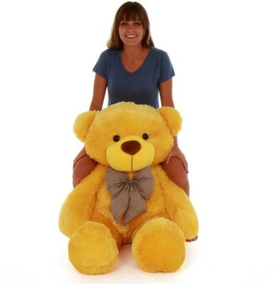 RVA 5 Feet Stuffed Spongy Hugable Imported Teddy Bear  - 152 cm(Yellow)