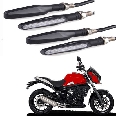 BRPEARl Side LED Indicator Light for Mahindra Mojo(Amber)
