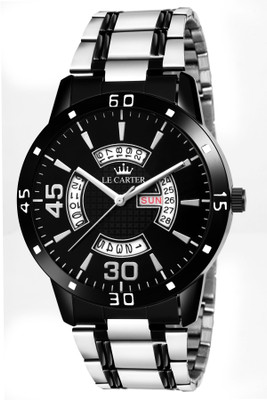 Le Carter LCW-7084 Day & Date Functioning Double Tone Stylish Analog Watch - For Men