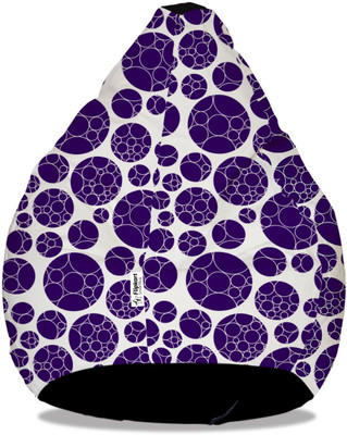 Flipkart SmartBuy XXL Tear Drop Bean Bag Cover  (Without Beans)(Purple)