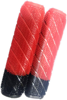 WSI Grip red&bk 01 Comfort Riding Grip Cover Black Handle Bar Grip For Universal For Bike Universal For Bike(Pack of 2)