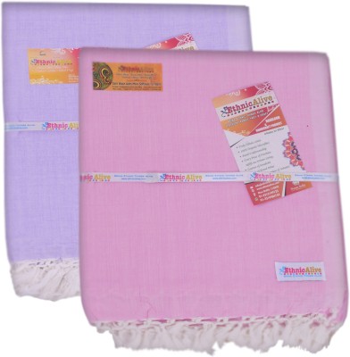 EthnicAlive Solid Single Throw for  AC Room(Silk, White)