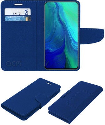 ACM Flip Cover for Oppo Reno 10x Zoom Edition(Blue, Cases with Holder, Pack of: 1)
