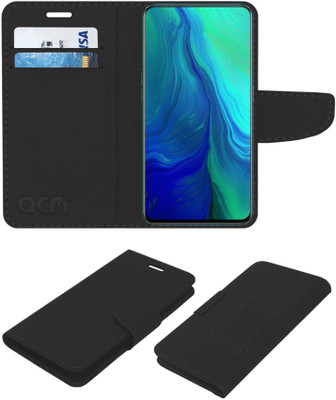 ACM Flip Cover for Oppo Reno 10x Zoom Edition(Black, Cases with Holder, Pack of: 1)