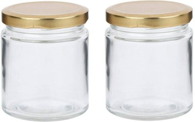 NOGAIYA Glass Grocery Container  - 300 ml(Pack of 2, White)