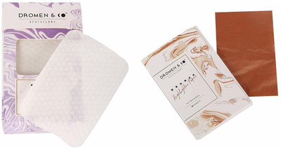 Dromen & Co Cotton Pads & Bronze Highlighter paper Combo Makeup Remover(1 g)