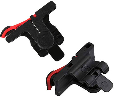 BUY SURETY New Arrival 1 Pair PUBG Gaming Trigger Shooter Sensitive Shot & Aim Buttons for PUBG ROS Fire Joystick Controller Button Aim Key L1 R1 Mobile Game Pad For All Smartphones  Gaming Accessory Kit(Red & Black, For Android, iOS)
