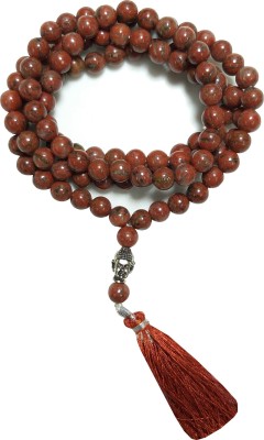 ALDOMIN AldominÂ® Natural Energized Red Jasper 108 Bead Healing Crystal Rosary,Necklace, Mala (Bead Size 8 MM) Crystal Necklace
