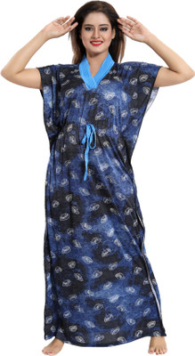 Shopping World Women Nighty(Multicolor)