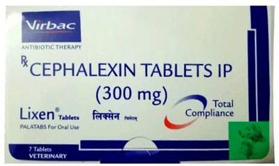 Virbac Lixen Tablets 300 mg For infection in Dogs Pet Health Supplements  (7 Pieces)