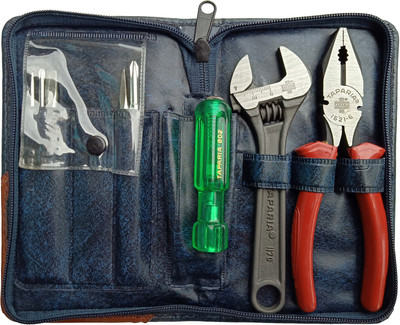 TAPARIA 1001 screwdriver set pack of 6 inch cutting plier 6 inch adjustable and screwdriver set Combination Screwdriver Set(Pack of 4)