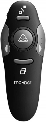 Maxbell USB Wireless Remote Control Professional Laser Pointer Presenter 10 Meter Presenter  (Black)