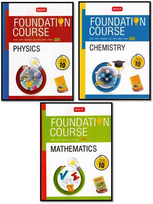 MTG Foundation Course(Class : 10) For JEE/Olympiad 3-BOOKS SET ÃÂ (PHY. +CHEM. + MATH.)(Paperback, MTG EXPEART TEAM)