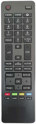 LipiWorld LCD LED TV Remote Control Compatible with HTR-A18H Haier Remote Controller(Black)