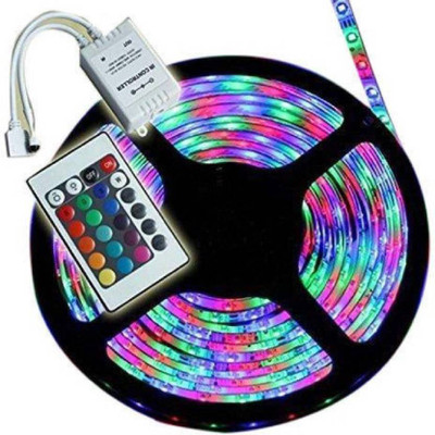 METTSTONE 300 LEDs 4.98 m Multicolor Color Changing Strip Rice Lights(Pack of 1)