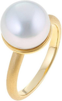 GALAXY ASTRO Stone Pearl Gold Plated Ring