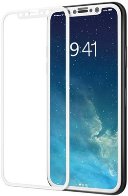 GADGETSMORE Edge To Edge Tempered Glass for Apple iPhone X(Pack of 1)
