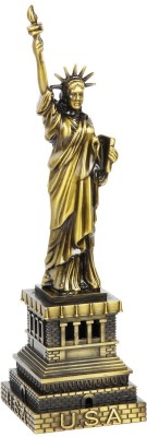 Lilone Statue of Liberty, Birthday Anniversary Gift Decorative Showpiece  -  15 cm(Metal, Gold)