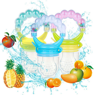 Mukky Fresh Fruit Vegetables Food Nibbler Cum Rattle Teether Rattle Teether(Multicolor)
