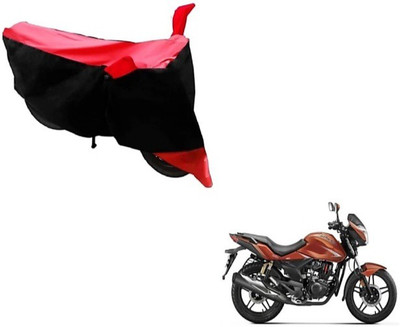 KAROBAR Two Wheeler Cover for Honda(CBZ, Black, Red)