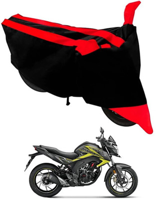 ELECTRIBLES Two Wheeler Cover for Honda(CB Twister, Black, Red)