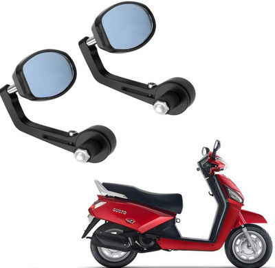 BRPEARl Manual Rear View Mirror, Dual Mirror, Driver Side For Mahindra Gusto(Right, Left)