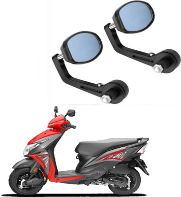 BRPEARl Manual Rear View Mirror, Dual Mirror, Driver Side For Honda Dio(Right, Left)