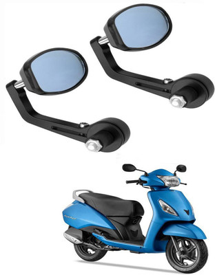 BRPEARl Manual Rear View Mirror, Dual Mirror, Driver Side For TVS Jupiter(Right, Left)