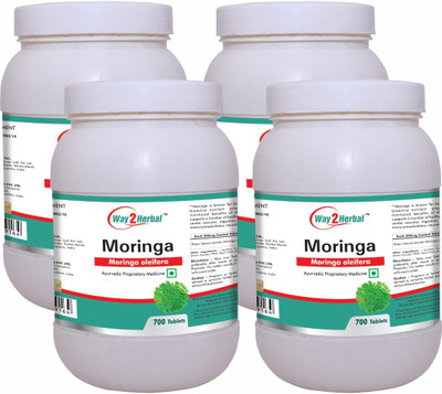 Way2Herbal Moringa 700 Tablets Value Pack of 4(4 x 125 mg)