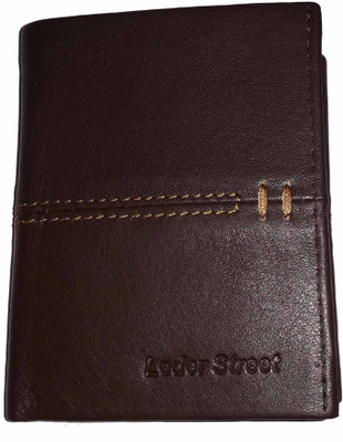 60% OFF on Leder Street Men Brown Genuine Leather Wallet(9 Card Slots) 60% OFF on Leder Street Men Brown Genuine Leather Wallet(9 Card Slots)