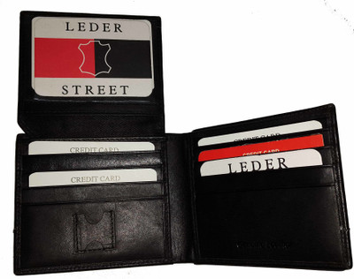 68% OFF on Leder Street Men Black Genuine Leather Wallet(12 Card Slots) 68% OFF on Leder Street Men Black Genuine Leather Wallet(12 Card Slots)